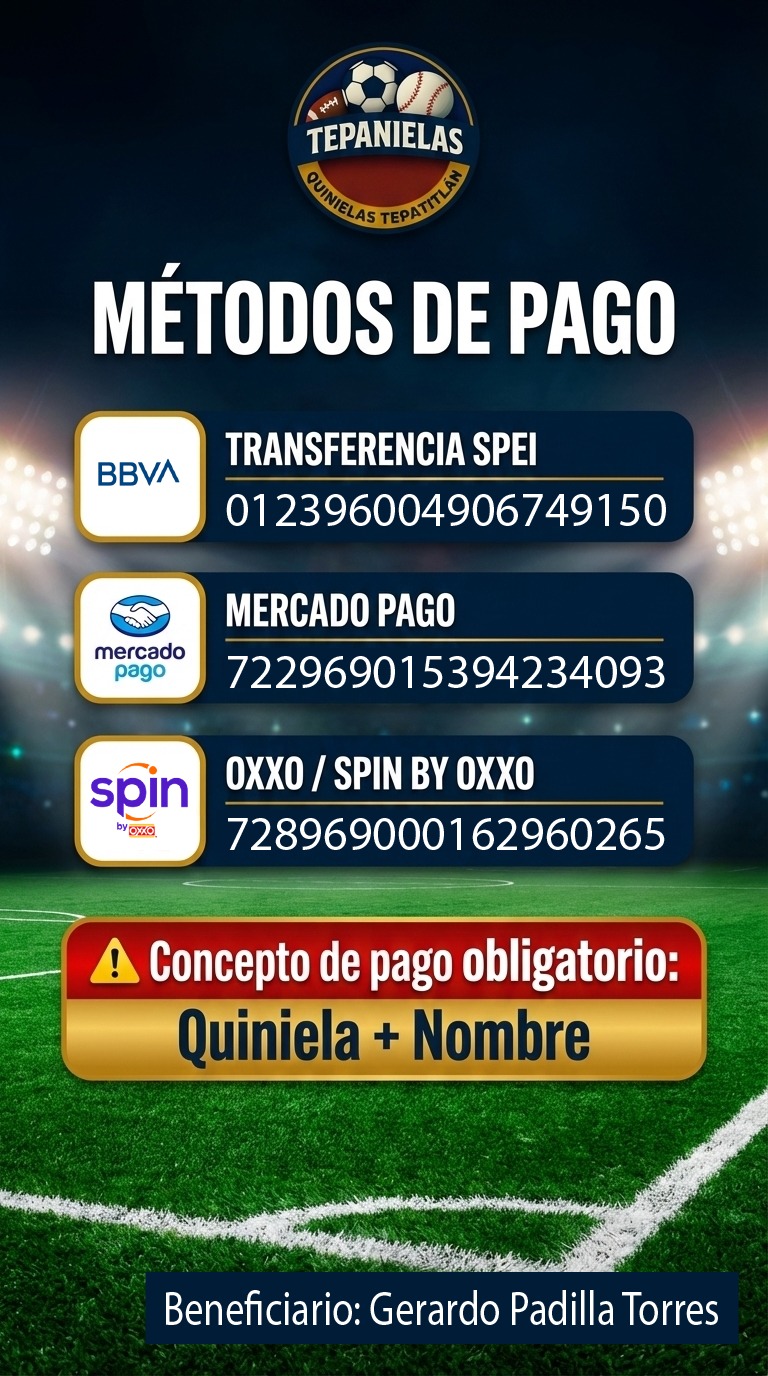 Métodos de pago disponibles